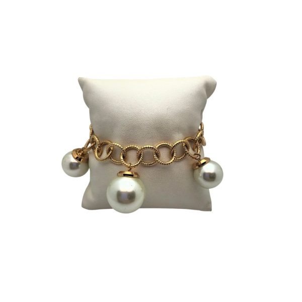 REBECCA-BRACCIALE BRONZO CON PERLE