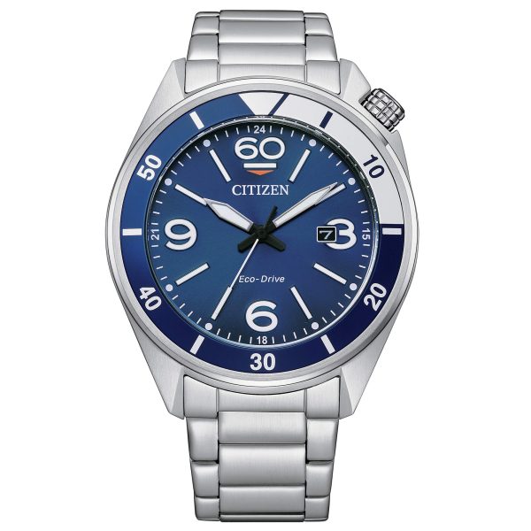 CITIZEN-UOMO ECO-DRIVE IN ACCIAIO